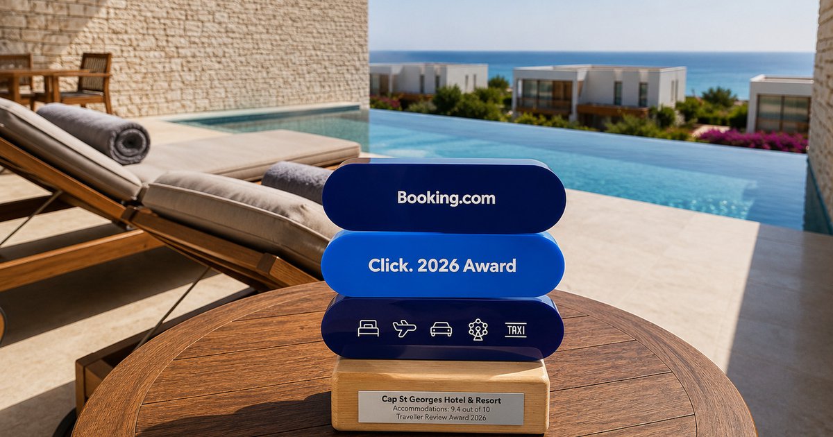 &Tau;&omicron; Cap St Georges Hotel Resort &sigma;&tau;&alpha; Booking.com Click. EMEA 2026 Partner Spotlight Awards