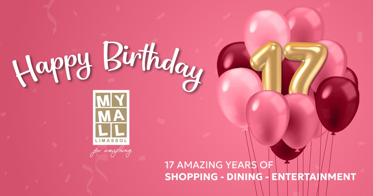 My Mall Limassol: 17 &chi;&rho;ό&nu;&iota;&alpha; &mu;&alpha;&zeta;ί &ndash; &kappa;&alpha;&iota; &sigma;&upsilon;&nu;&epsilon;&chi;ί&zeta;&omicron;&upsilon;&mu;&epsilon; &alpha;&kappa;ό&mu;&alpha; &pi;&iota;&omicron; &delta;&upsilon;&nu;&alpha;&mu;&iota;&kappa;ά!